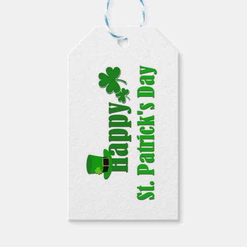 Personalized Happy St Patricks Day Gift Tag