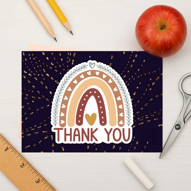 Personalized Happy Teachers Day Thank You Card. Card (Creator Uploaded)