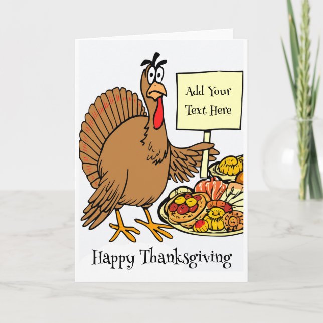 Personalized Happy Thanksgiving Card (Front)