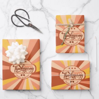  Personalized Happy Thanksgiving Colorful Fall