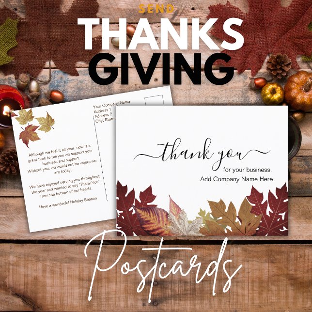 Personalized Happy Thanksgiving Postcard (Creator Uploaded)