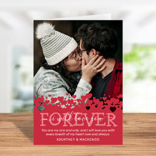 Personalized Happy Valentines Day Photo Holiday Card