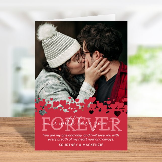 Personalized Happy Valentines Day Photo Holiday Card (Creator Uploaded)
