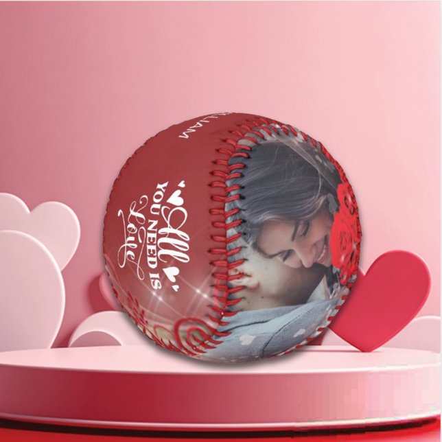 Personalized Happy Valentines's Day Photo   Baseball (Creator Uploaded)