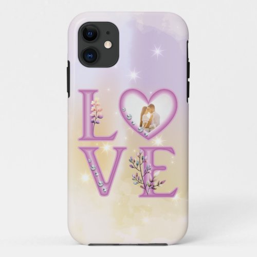 Personalized Happy Valentiness Day Photo  iPhone 11 Case