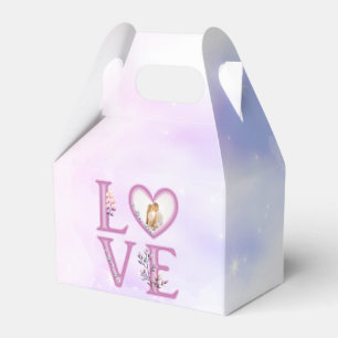 Personalized Happy Valentines's Day Photo Favor Boxes