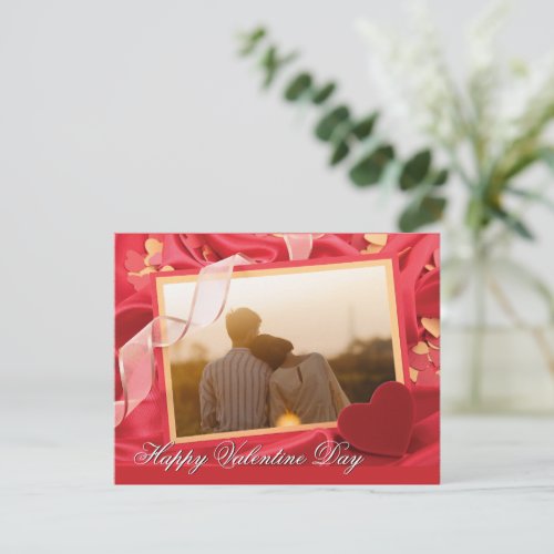 Personalized Happy Valentiness Day Photo   Holiday Card