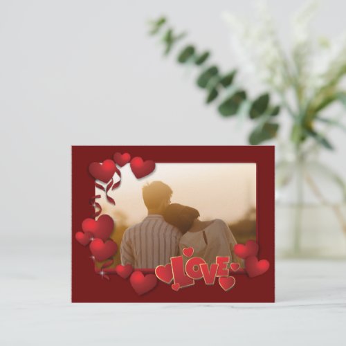 Personalized Happy Valentiness Day Photo  Holiday Card