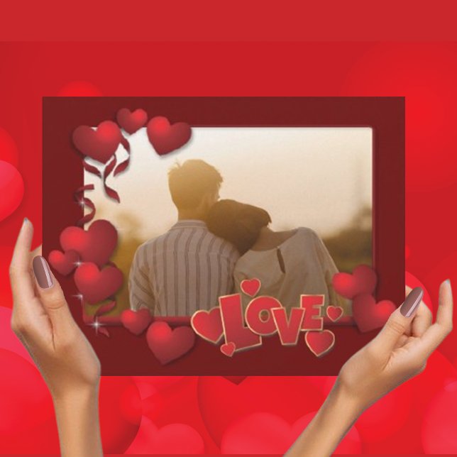 Personalized Happy Valentines's Day Photo  Holiday Card (Creator Uploaded)