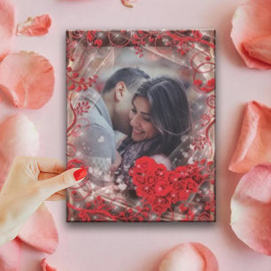 Personalized Happy Valentines's Day Photo Holiday Card