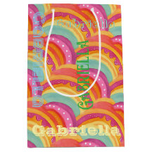 Personalized Happy Watercolor Gift Bag