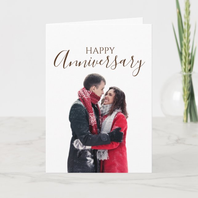 Personalized Happy Winter Anniversary Card (Front)