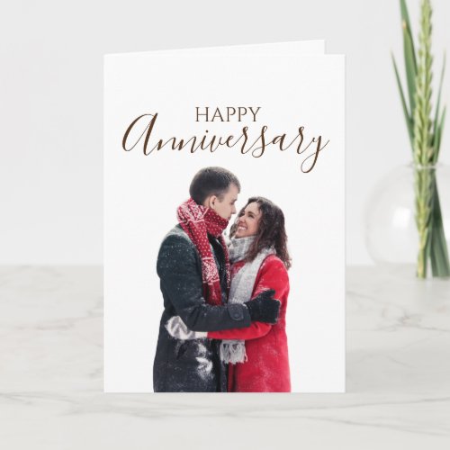 Personalized Happy Winter Anniversary Card