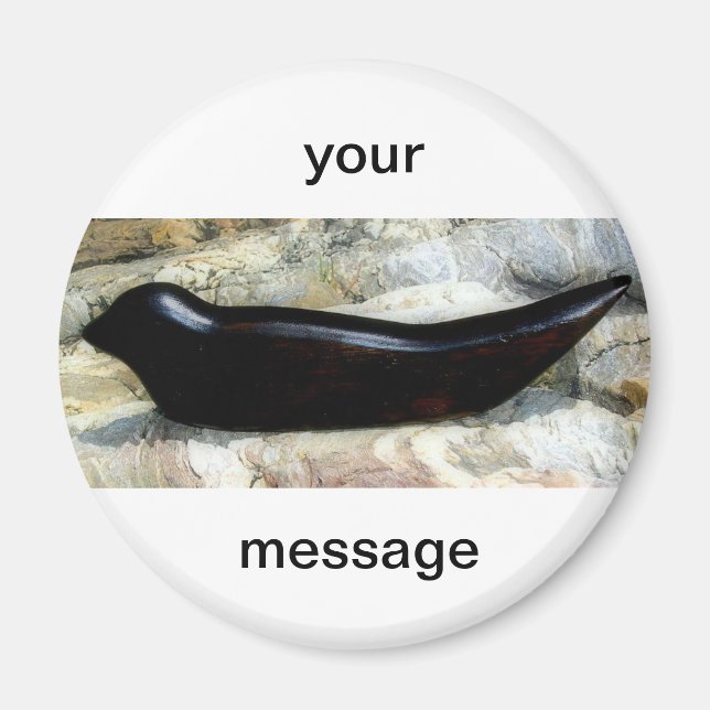 personalized harbor seal magnet (Front)