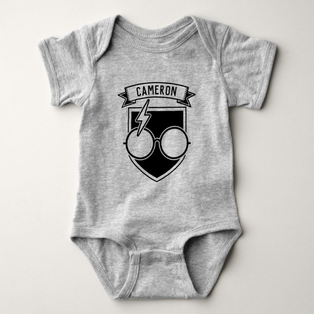 Personalized HARRY POTTER™ Badge Baby Bodysuit (Front)