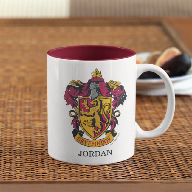 Personalized Harry Potter | Gryffindor House Crest Two-Tone Coffee Mug (Creator Uploaded)