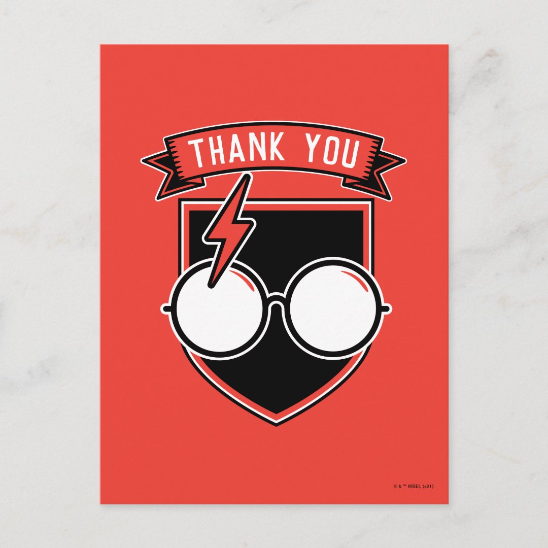 Personalized HARRY POTTER™ Thank You Postcard Zazzle