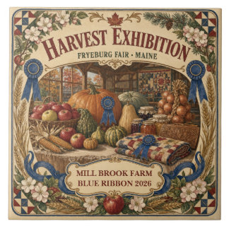 Personalized Harvest Exhibition Fryeburg Fair Main Ceramic Tile