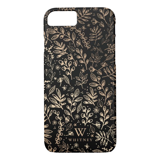 Personalized | Harvest Flowers Case-Mate iPhone Case (Back)
