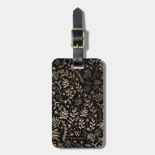 Personalized  Harvest Flowers Luggage Tag