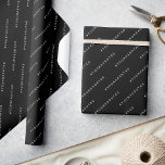 Personalized #Hashtag Matte Black Wrapping Paper<br><div class="desc">Easily personalize this trendy and modern matte black wrapping paper adding your name, your hashtag, or any custom text, or delete it for a minimalist solid color. A simple business design in black and white colors fully customizable, sans-serif basic and modern fonts and a professional and clear look, perfect for...</div>