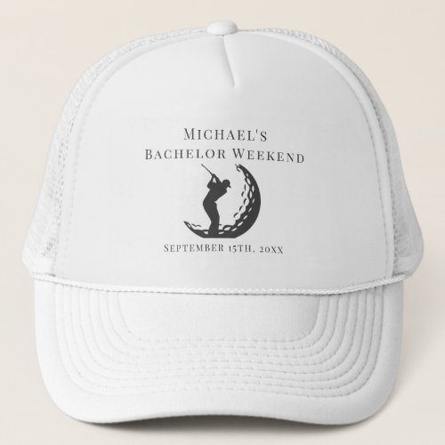 Personalized Hat  Bachelor Golf Weekend