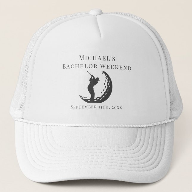 Personalized Hat | Bachelor Golf Weekend (Front)