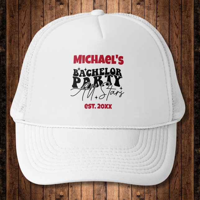 Personalized Hat | Bachelor Party All Stars (Creator Uploaded)