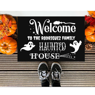 Personalized Haunted House Doormat
