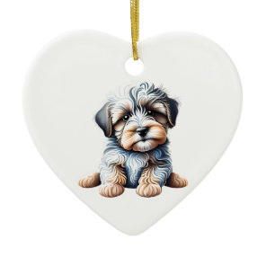 Personalized Havanese Puppy Ceramic Ornament