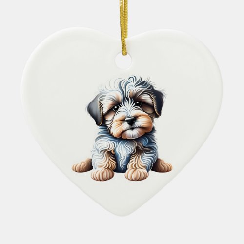 Personalized Havanese Puppy Ceramic Ornament