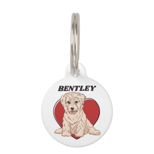 Personalized Havanese Puppy Dog Lover Custom Text Pet ID Tag