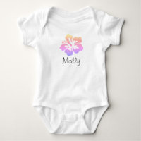 Personalized Hawaiian Flower Hibiscus Pastel