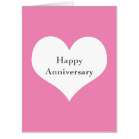 Personalized Heart Anniversary Card