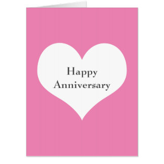 Personalized Heart Anniversary Card