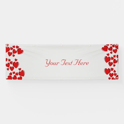 Personalized Heart Banner