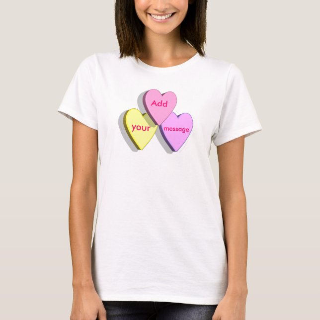 Personalized Heart Candy Shirt (Front)