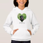 Personalized Heart Dog Pet Photo and Name Hoodie