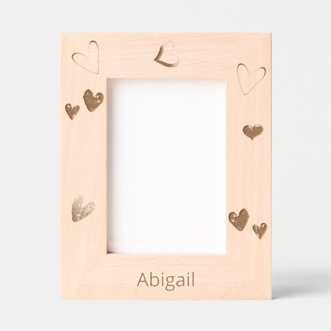 Personalized Heart  Engraved Frames (Front)