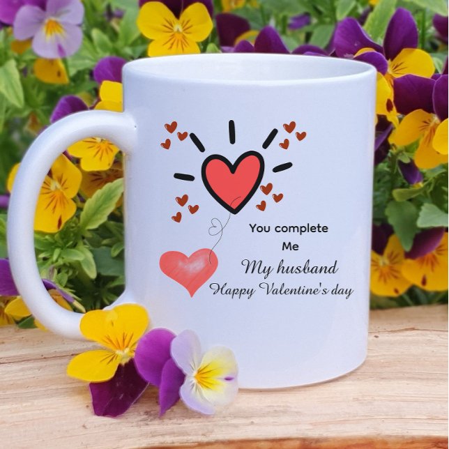 Personalized heart fill valentines day  coffee mug (Creator Uploaded)