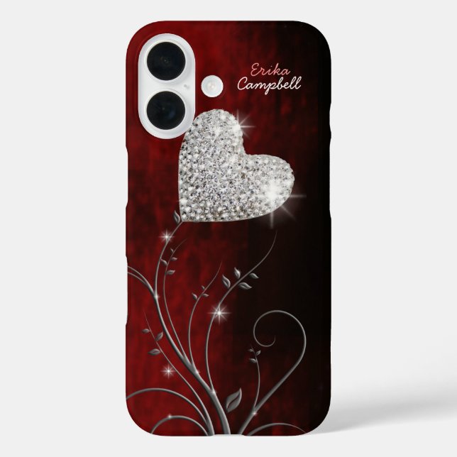 personalized heart girly love Case-Mate iPhone case (Back)