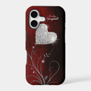 personalized heart girly love iPhone 17 case