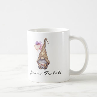 Personalized Heart Gnome Coffee Mug
