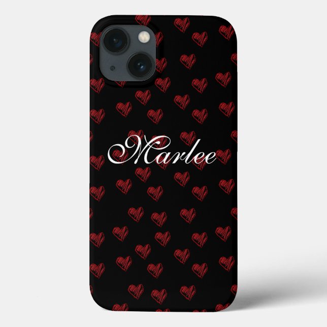 Personalized Heart iPad Air Case (Back)