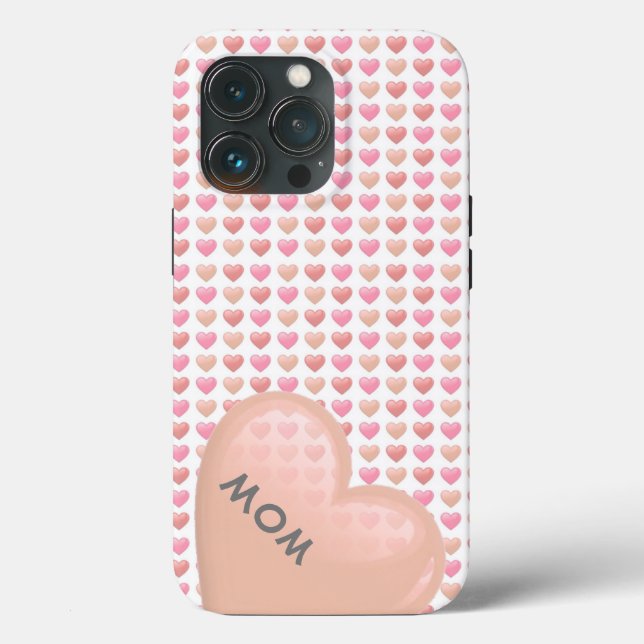 Personalized Heart iPhone Case (Back)