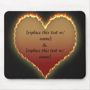 Personalized Heart Love Mouse Pad by PattiJAdkins at Zazzle