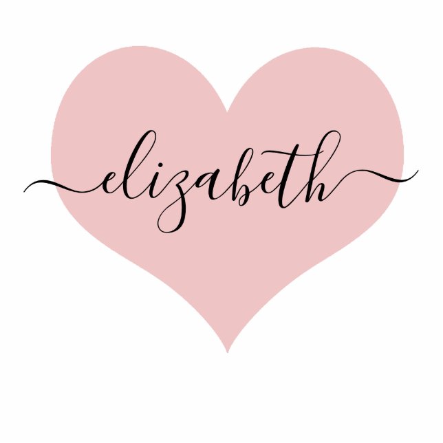 Personalized heart magnet (Front)