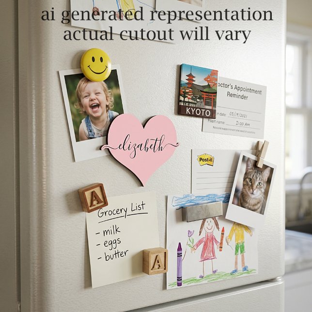Personalized heart magnet (Creator Uploaded)