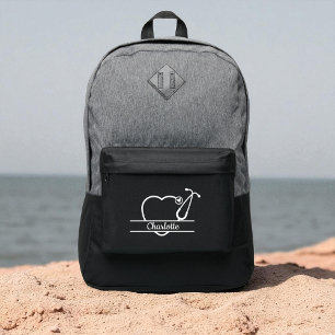 Personalized Heart Nurse Stethoscope - Nurse Gift Port Authority® Backpack