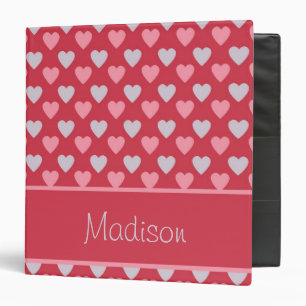 Personalized Heart Patterned Binder